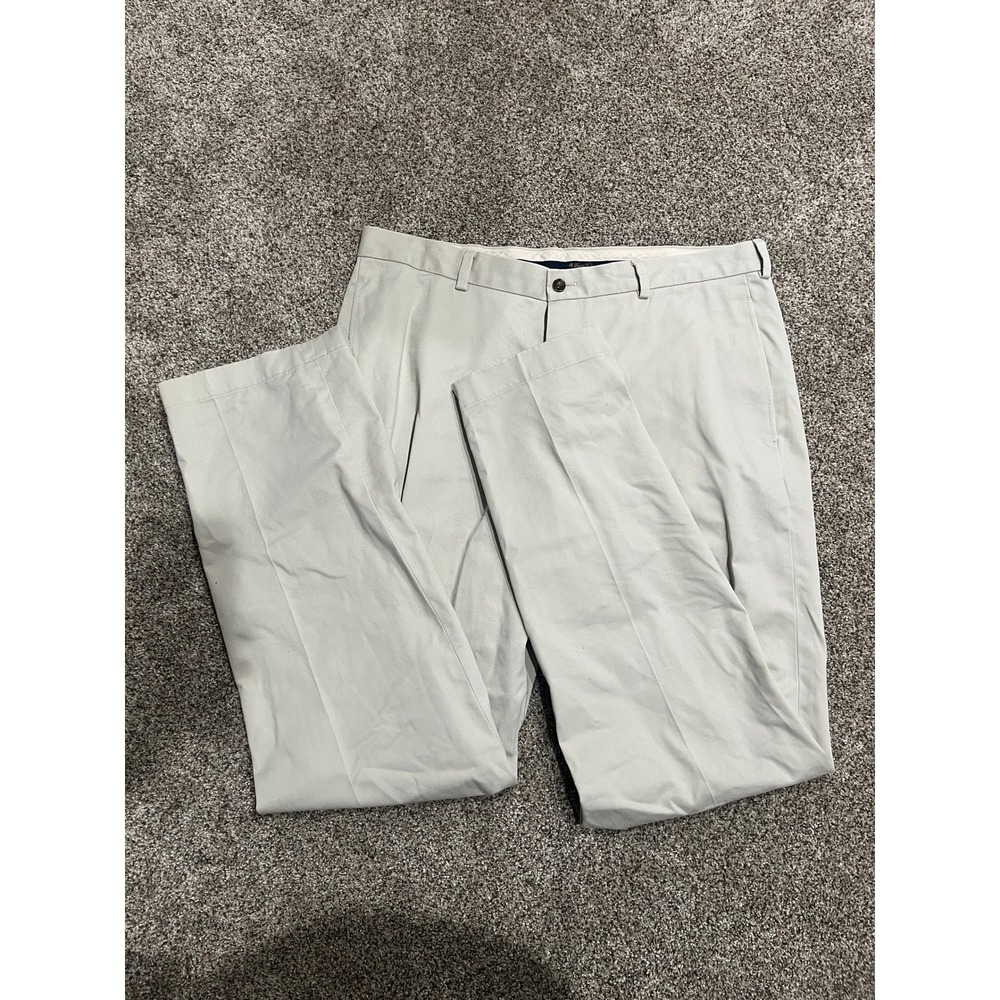 Brooks Brothers Advantage Chino Hudson Fit Khaki Tan Pants Mens 38x34